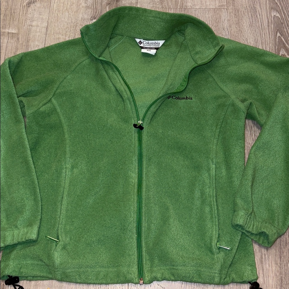 Columbia Forest Green Full-Zip Fleece - Picture 6 of 9